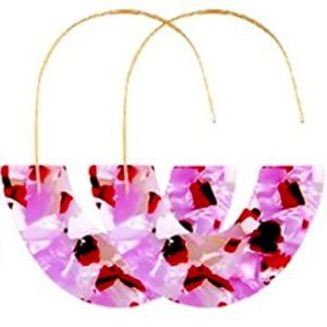 Pink & Red Acrylic Earrings